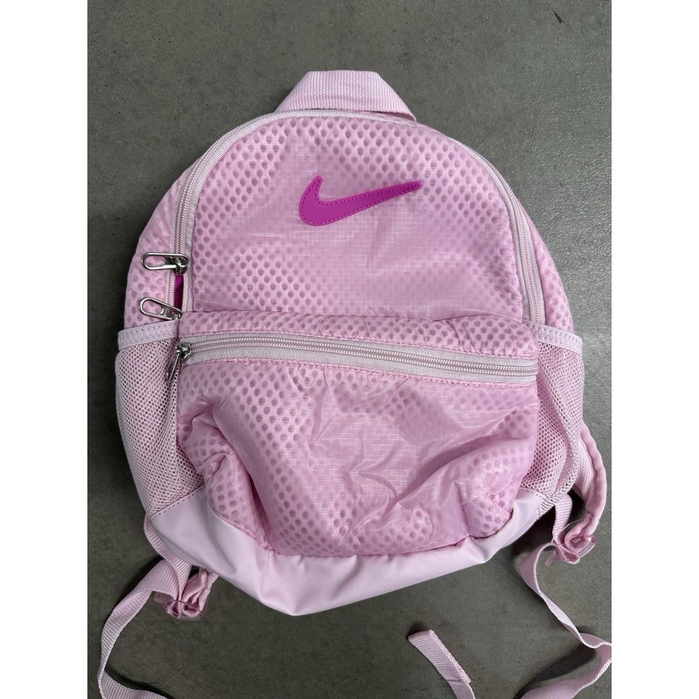 Nike Brasilia JDI Mini Backpack Pink Kids Girls Swoosh Small Bag